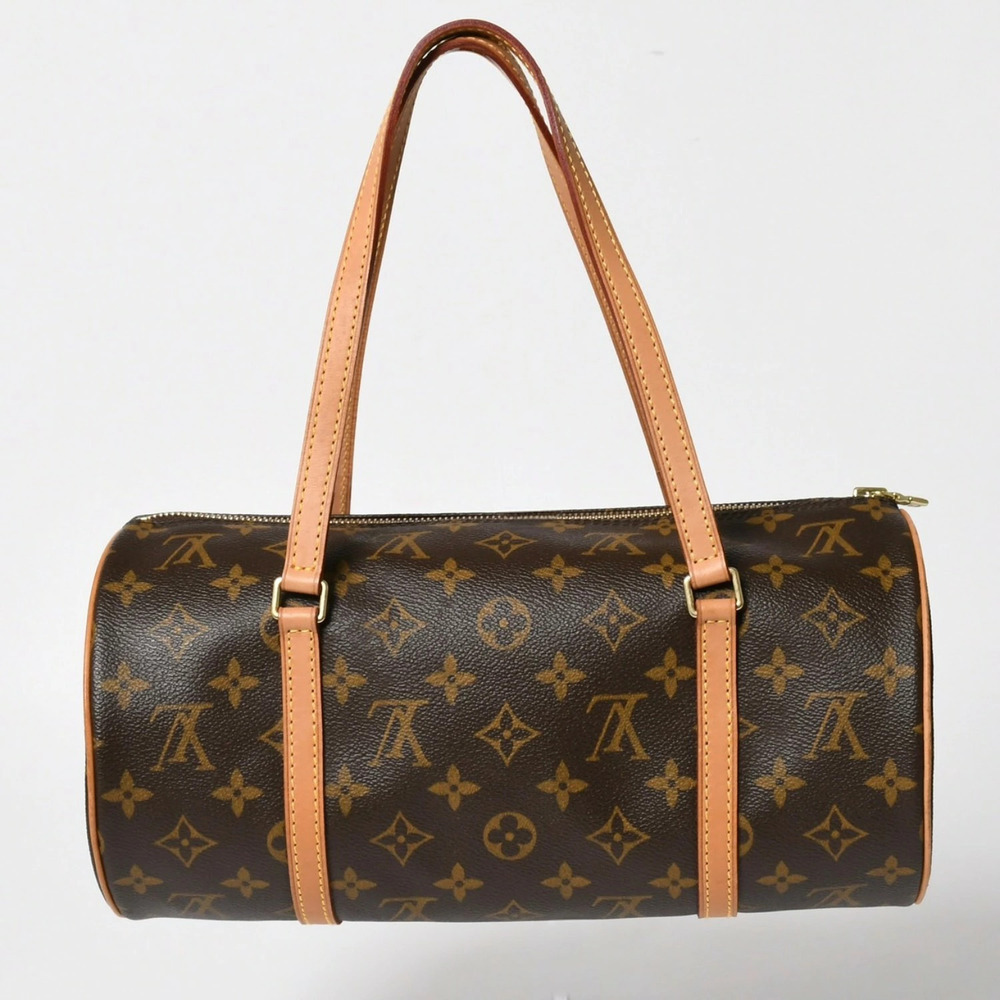 LOUIS VUITTON Papillon handbag Monogram Cylindrical